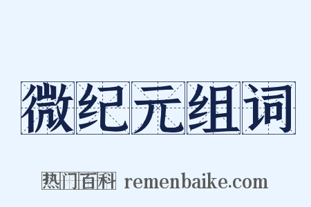 微纪元组词是什么意思的图片